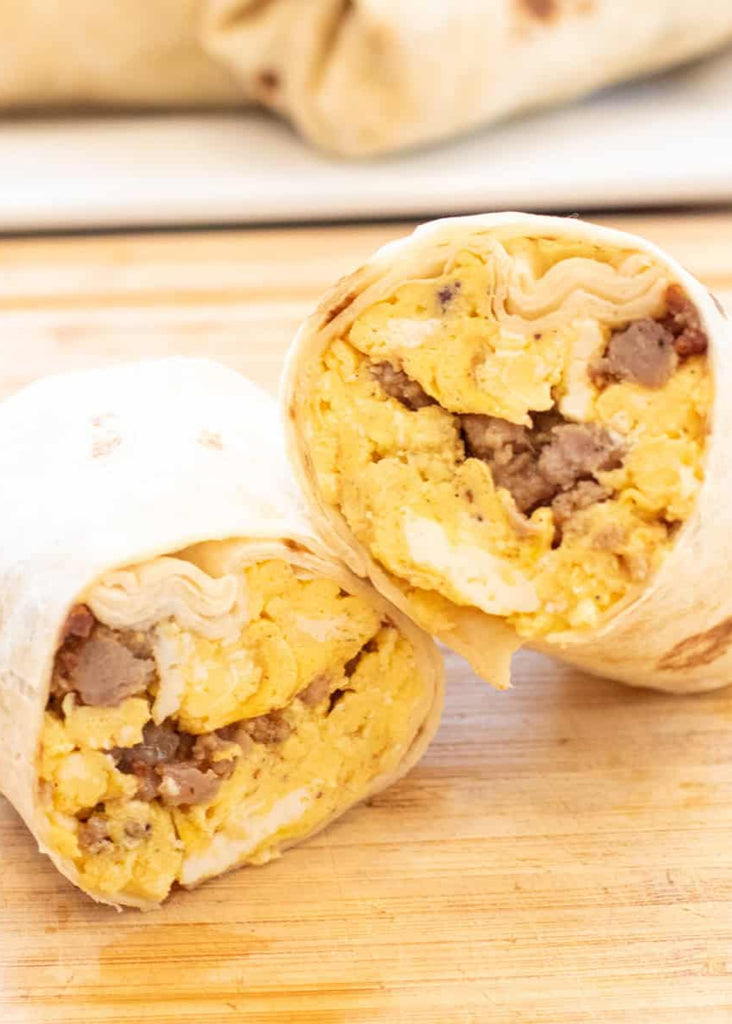 Chicken Sausage Breakfast Burrito