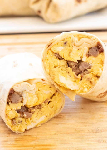 Chicken Sausage Breakfast Burrito
