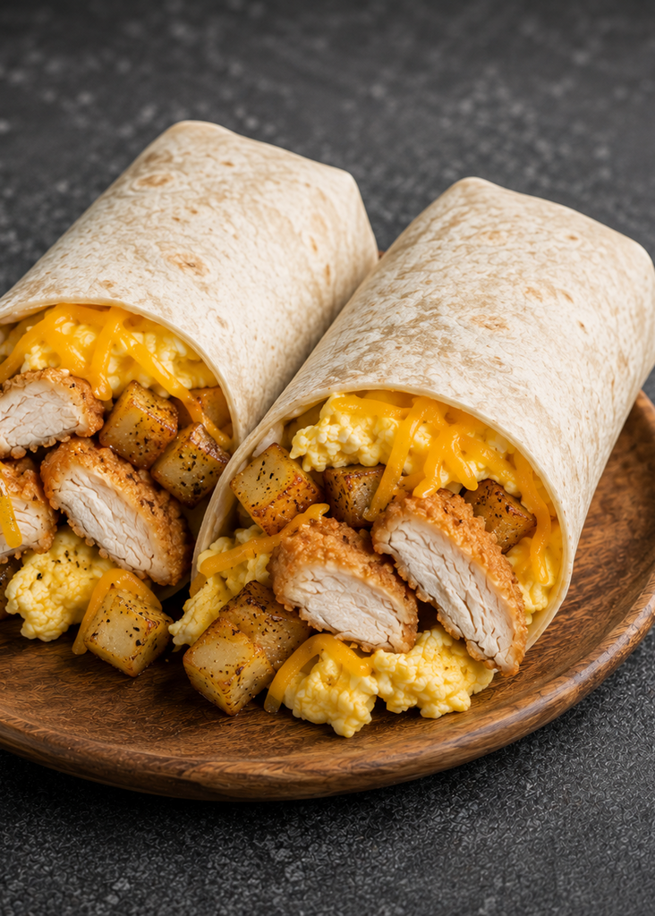 Chicken Tender Breakfast Wrap