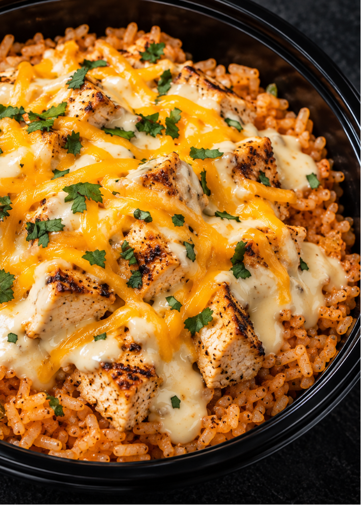Cheesy Chicken Rice Bowl
